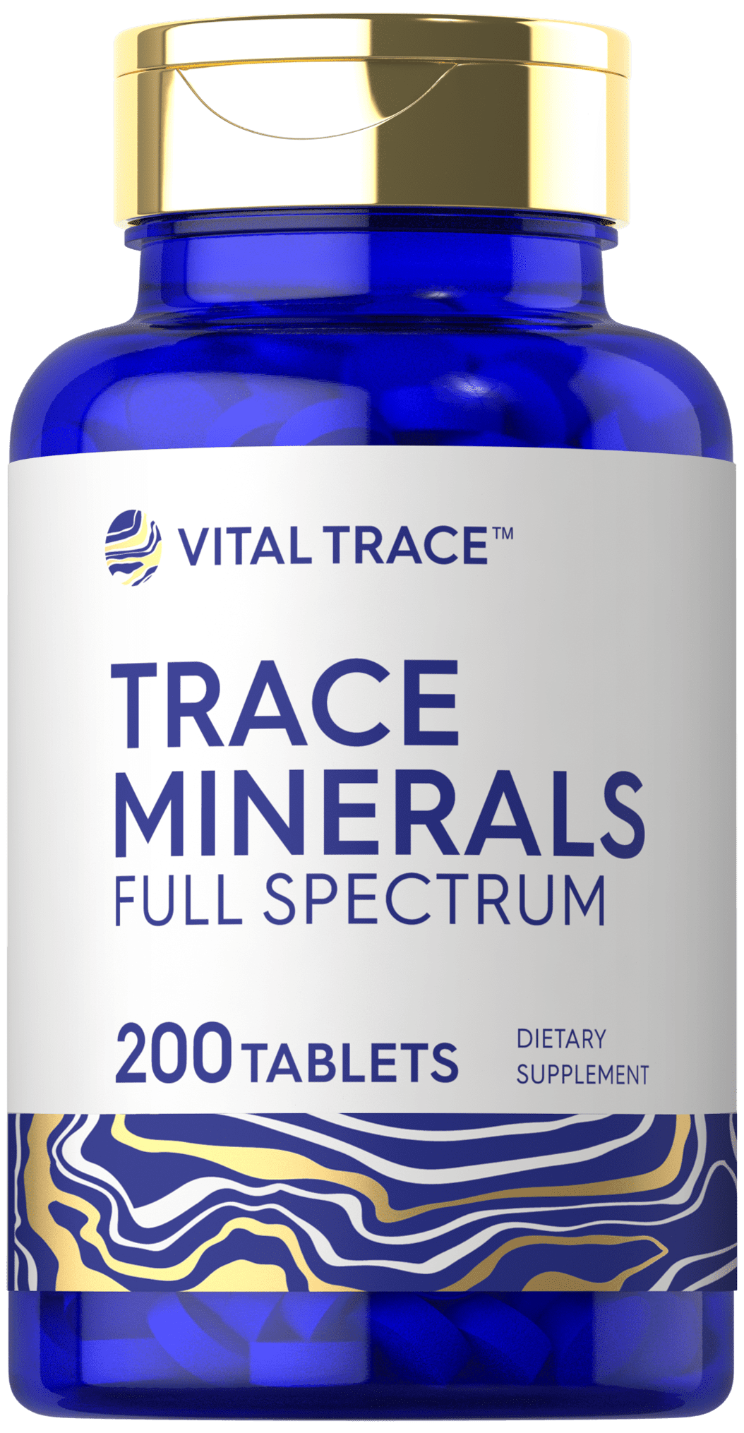 Trace Minerals Supplement 200 Tablets NonGMO & Gluten Free Complex