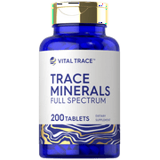 Trace Minerals Supplement | 200 Tablets | Non-GMO & Gluten Free Complex | by Vital Trace