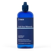 Trace Minerals Utah Sea Mineral Drops, Liquid Ionic Trace Minerals, 16 oz, Full spectrum electrolyte concentrate , Mineral drops for water , 1 tsp per 8-12 oz drink, Replaces refined table salt