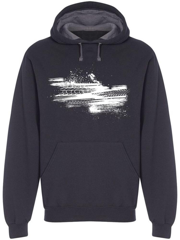 Trace Of Tire, Hologram Hoodie Men -Image by Shutterstock, Male Small