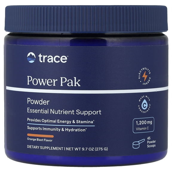 Trace Power Pak, Essential Nutrient Support, Orange Blast, 9.7 oz (275 g)