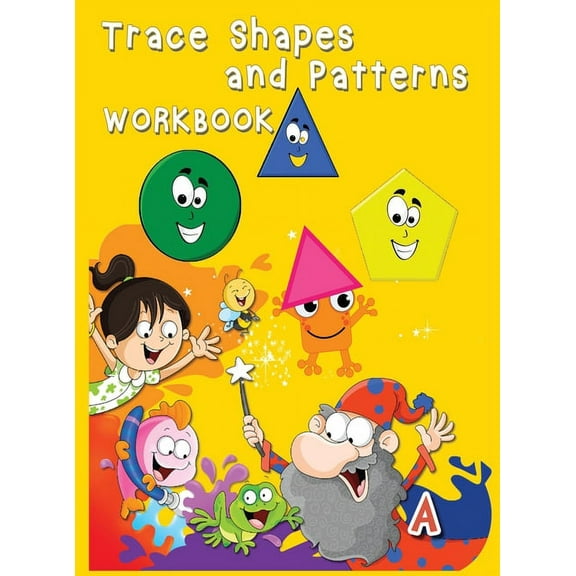 Trace Shapes and Patterns Workbook: Educational Activity Books for Kids, Shape and Pattern Tracing Book for Preschoolers with Lots of Practice (Hardcover)