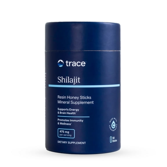 Trace Minerals Shilajit Honey Sticks - Mineral-Rich Honey Sticks for Wellness - Energy, Digestive Health & Immunity Support - Shilajit, Fulvic Acid & Humic Acid - 30 Servings