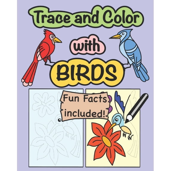 Trace and Color with Birds, (Paperback)