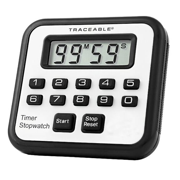 Traceable Alarm Timer/Stopwatch,Accuracy 0.01 Pct 5020