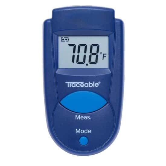 Traceable Calibrated Mini IR Digital Pocket Thermometer with Key Chain
