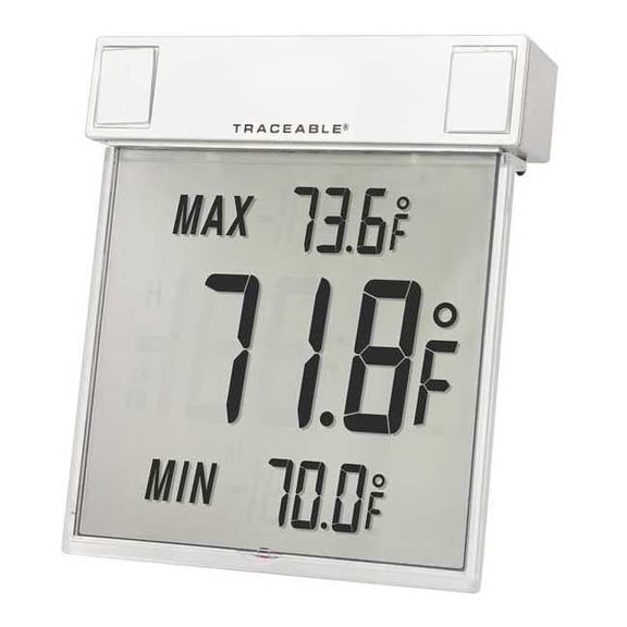 Traceable Digital Therm, Big-Digit See-Thru F 4159