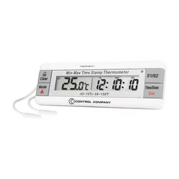 Digital Thermometer, 32 Degrees to 392 Degrees F for Wall or Desk Use