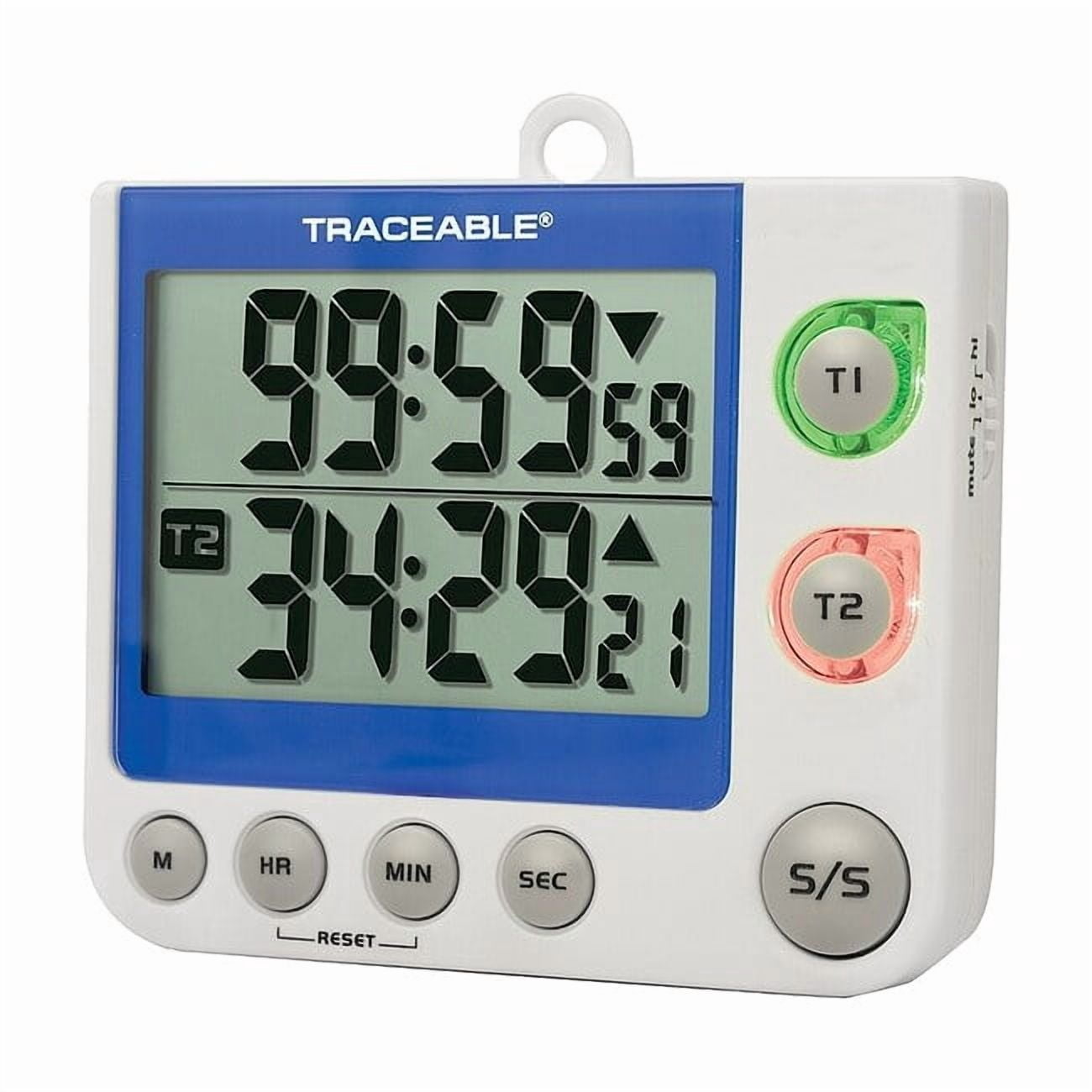 Traceable LED,Flash,Big Digit 2-Channel Timer 5017 - Walmart.com