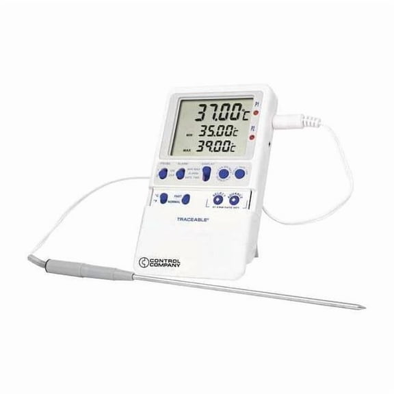 Digital Thermometer, 28 Degrees to 102 Degrees F for Wall or Desk Use 4244