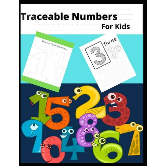 Traceable numbers for kids: Traceable numbers workbook 1-5, (Paperback)