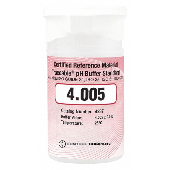 Traceable pH Standard,Cert. Ref Material,PK6 4287