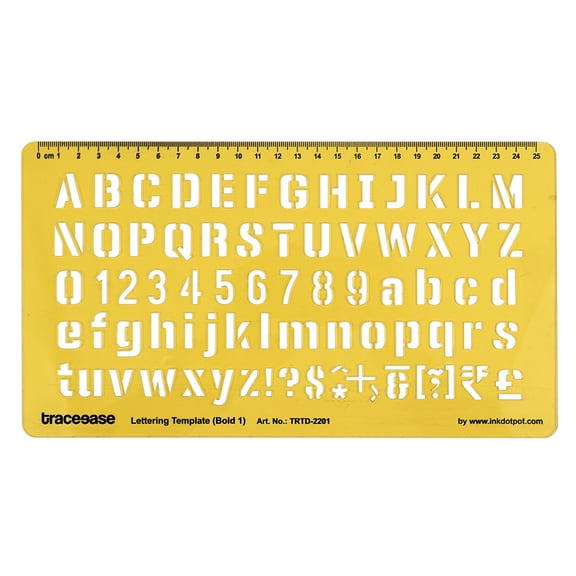 Traceease Alphabet Lettering Stencil,Alphabet templates Drafting Tools English Letter and Number Stencils