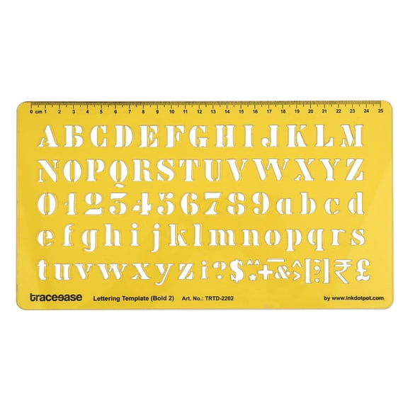 Traceease Alphabet Lettering Template Drafting Tools English Letter Alphabets Stencil