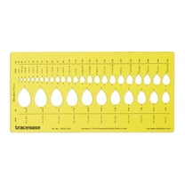 Traceease Designer Pear Diamond Gemstone Guide Jewelry Templates Drafting Tools Jewellery Designing Stencils