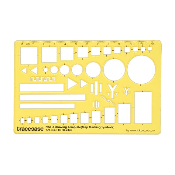 Traceease Drafting NATO Drawing Template Drawing Stencil,Designing Template Measuring Ruler