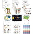 thumbnail image 1 of Traceease Educational Poster For Elementary School, Pack Of 25 Laminated Kids Learning Posters USA & World Maps- Solar System- Math & more - Great for Classroom/ HomeSchool- Room Dcor-0M, 1 of 7