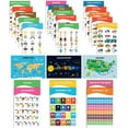 thumbnail image 1 of Traceease Educational Poster For Elementary School, Pack Of 25 Laminated Kids Learning Posters USA & World Maps- Solar System- Math & more - Great for Classroom/ HomeSchool- Room Dcor-5J, 1 of 1