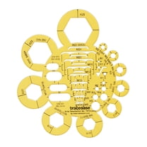 Traceease Electrical Drafting Bolts Template Drawing Stencil,Designing Template Measuring Ruler
