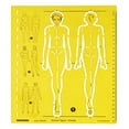 thumbnail image 1 of Traceease Female Human Figure Template Stencils Fashion Designers Drafting Tools, Female Human Figure Template, 1 of 4