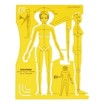 Traceease Female Human Figure Template Stencils Fashion Designers Drafting Tools, Female Human Figure Template