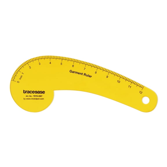 Traceease French Curve Template, Garment Ruler Sewing Tailoring Tools Stencils- 12 Inches Long
