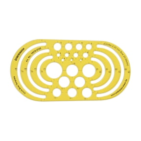 Traceease Geometric Drafting Circle Bow Template Drawing Stencil, Designing Template Measuring Ruler