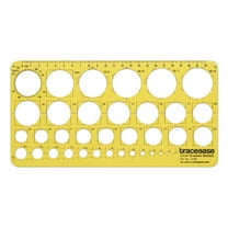 Traceease Geometric Drafting Circle Molded Template Drawing Stencil, Designing Template Measuring Ruler