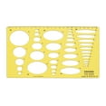 thumbnail image 1 of Traceease Geometric Drafting Ellipse Template Drawing Stencil, Designing Template Measuring Ruler, 1 of 6