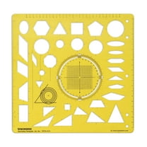 Traceease Geometric Drafting Geometry Template Drawing Stencil, Designing Template Measuring Ruler