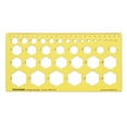 thumbnail image 1 of Traceease Geometric Drafting Hexagon Template Drawing Stencil, Designing Template Measuring Ruler, 1 of 4