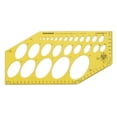 thumbnail image 1 of Traceease Geometric Drafting Isometric Ellipse Template Drawing Stencil, Designing Template Measuring Ruler, 1 of 6