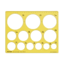 Traceease Geometric Drafting Jumbo Circle Template Drawing Stencil, Designing Template Measuring Ruler