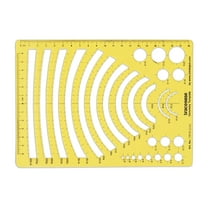 Traceease Geometric Drafting Orthodrome Template Drawing Stencil, Designing Template Measuring Ruler