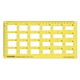 thumbnail image 1 of Traceease Geometric Drafting Rectangle Template Drawing Stencil, Designing Measuring Ruler, 1 of 4