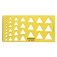thumbnail image 1 of Traceease Geometric Triangle Template Drawing Stencil, Designing Template Measuring Ruler, 1 of 6