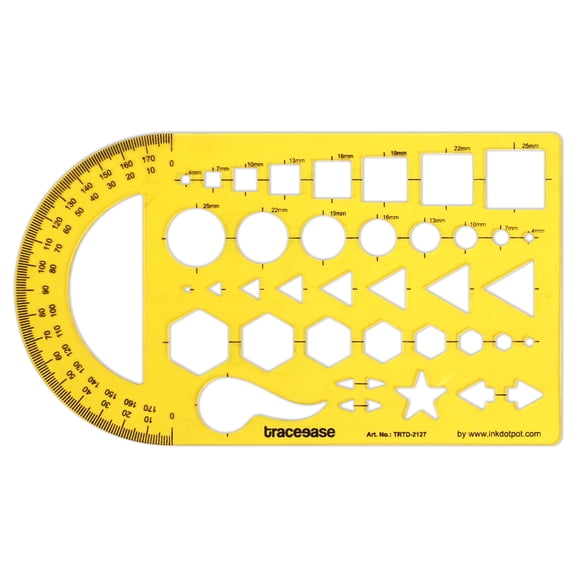 Traceease Geometry Drafting Combination Stencils Geometric Drawing Template Designing Tools