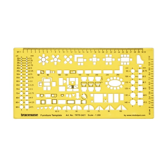 Traceease House Plan,Interior Design & Furniture Templates for Table/Sink/sofa-Drafting Tools-Furniture Stencils