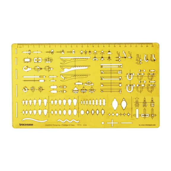 Traceease JewelryFinding & Clasp Settings Templates Drafting ToolsJewelleryDesigning Stencils