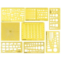 Traceease Multi Pattern Arrow Stencil All Purpose Technical Template Flow Chart Progress Stencil Professional Graphic Symbols Ruler Drafting Tools Set Of 8