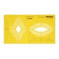thumbnail image 1 of Traceease Quilting Template Stencils DIY Sewing Machine Quilt Ruler Quilting Tools, Rhombus & Ellipse, 1 of 4
