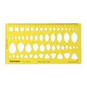 Traceease Square/ Marquise/ Pear / Trillion Gemstone Guide Drafting Tools Jewellery Designing Stencils Jewelry Templates