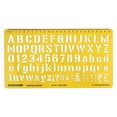 thumbnail image 1 of Traceease Upper & Lower Case Alphabet Lettering Template Drafting Tools English Alphabet Letter Stencils, 1 of 6