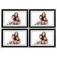 thumbnail image 1 of Traceease Wood Photo Frame For Table Top Frame- Small Wall Hanging Picture Frame- Black 12 x 18 Inches - Pack of 4, 1 of 8