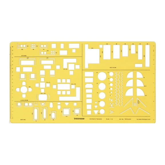 TraceeaseHouse Plan,Interior Design & Furniture TemplatesDrafting Tools for Kitchen/Bed/Bath-Architecture Stencils