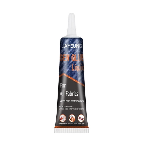 Traceless Fabric Sewing Glue for Clothes, Waterproof Instant Fast Drying Liquid Glue for Stitch Sewing Leather Repair