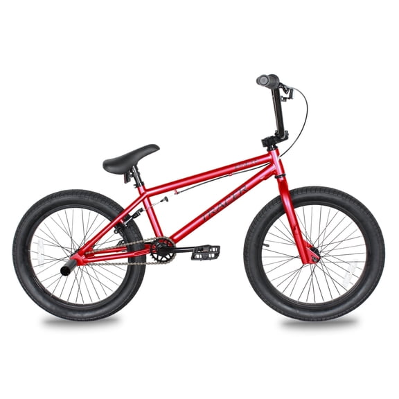 Tracer Edge 3.0 20 inch Professional BMX Bike for Teens, Adults, U-brake, Hi-Ten Steel Frame, Matte Red