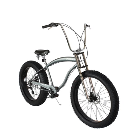Tracer Avalon GT7 26 inch Men Beach Cruiser,Matte Gray,7 Speed,Disc Brake Bike,Hi-Rise Handlebar