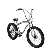 Tracer Avalon GT7 26 inch Men Beach Cruiser,Matte Gray,7 Speed,Disc Brake Bike,Hi-Rise Handlebar