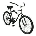 thumbnail image 1 of Tracer Beach Cruiser Bikes for Men, 26" Wheels, Single Speed, Coaster Brake, Hi-ten Steel Frame,Black,Moon-Type Handlebar, 1 of 8